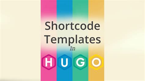 You can extend the functionality of Markdown in Hugo with shortcodes. . Hugo call shortcode from shortcode